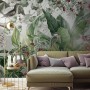 Nostalgic Forest with Colorful Flowers Wallpaper Mural