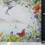 Sea View with Garden Flowers Wallpaper Mural