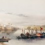 Seashore in Rural Life Historical Art Wallpaper Mural
