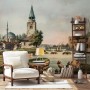 Historical City Wall on Seaside Wallpaper Mural