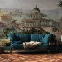Old City Landscape with Castle Historical Wallpaper Mural
