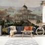 Old City Landscape with Castle Historical Wallpaper Mural