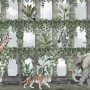 Kids Tropical Animals Around the Arch Wallpaper Mural