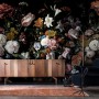 Dutch Dark Flowers Wallpaper Mural