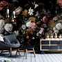 Dutch Dark Flowers Wallpaper Mural