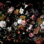 Dutch Dark Flowers Wallpaper Mural
