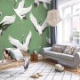 Crane Birds Wallpaper Mural