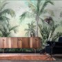 Exotic Palm Tree Landscape Wallpaper Mural