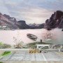 Nature Landscape with Mountains Wallpaper Mural