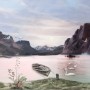 Nature Landscape with Mountains Wallpaper Mural