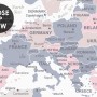 Pink and Purple Political World Map Wallpaper Mural