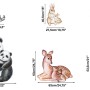 Kids Cute  Forest Animals with Trees Wall Decal Sticker