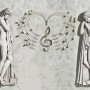 Sophisticated Angel Sculpture Wallpaper Mural