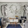 Sophisticated Angel Sculpture Wallpaper Mural