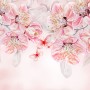 Cherry Blossom Vine Flowers Wallpaper Mural