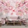 Cherry Blossom Vine Flowers Wallpaper Mural