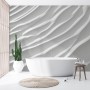 Nordic Style White Stripe Wallpaper Mural