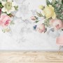 Bohemian Clematis Floral Bouqet Wallpaper Mural