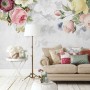 Bohemian Clematis Floral Bouqet Wallpaper Mural