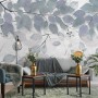 Nordic Tree Branch Leaves Wallpaper Mural