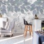 Nordic Tree Branch Leaves Wallpaper Mural