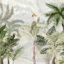 Green Tropical Forest with Parrot Wallpaper Mural