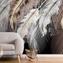 Nordic Light Feathers Wallpaper Mural