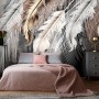 Nordic Light Feathers Wallpaper Mural