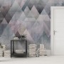 Watercolor Geometric Triangle Pattern Wallpaper Mural