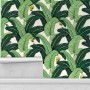 Banana Leaf Pattern Wallpaper Mural