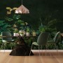 Dark Tropical Plants Wallpaper Mural