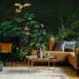 Dark Tropical Plants Wallpaper Mural
