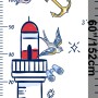 Kids Sailor Height Chart Wall Sticker Decal