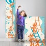 Kids Growth Chart With Hot Air Balloon Wall Decal Sticker