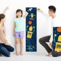 Kids Height Ruler with Robots Wall Decal Sticker