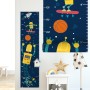 Kids Height Ruler with Robots Wall Decal Sticker
