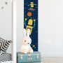 Kids Height Ruler with Robots Wall Decal Sticker