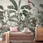 Tropical Leaves with Berries Wallpaper Mural