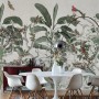 Tropical Leaves with Berries Wallpaper Mural