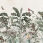 Tropical Leaves with Berries Wallpaper Mural