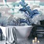 Tropical Leaf Painting with Brush Strokes Wallpaper Mural