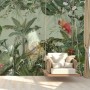 Tropical Jungle Plants Wallpaper Mural