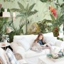 Tropical Jungle Plants Wallpaper Mural