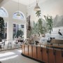 Tropical Nature Landscape with Birds Wallpaper Mural