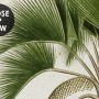 Kids Wild Tropical Animals with Palm Trees Wallpaper Mural