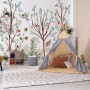 Spring Flower with Birds  on the Trees Wallpaper Mural