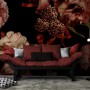 Dark Vintage Floral Wallpaper Mural