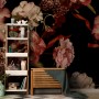 Dark Vintage Floral Wallpaper Mural