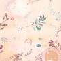 Nursery Cute Clouds with Leafs Wallpaper Mural