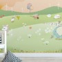 Nursery Cartoon Forest Landscape Wallpaper Mural